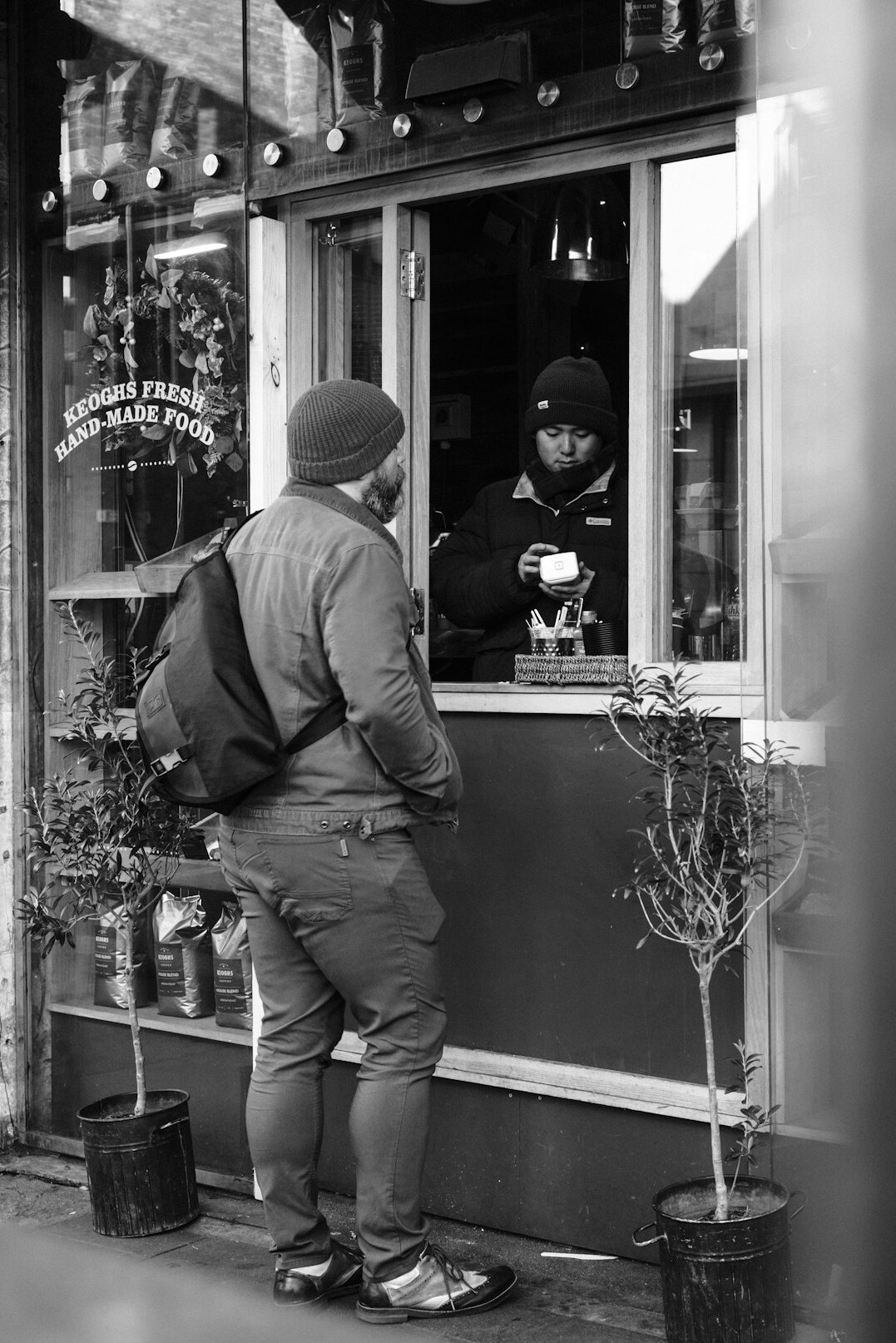 store security guard watching cameras