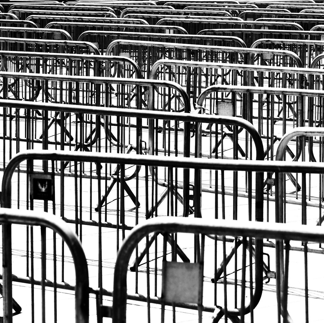 store security guard monitoring aisles